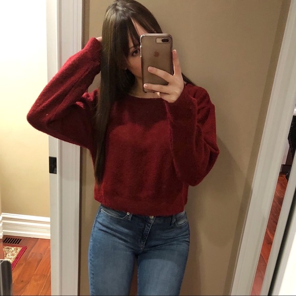 Wine Pullover Sweater - Picture 5 of 5